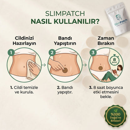 SlimPatch Orijinal Zayıflama Bantı | %100 Doğal Bölgesel Yağ Yakıcı